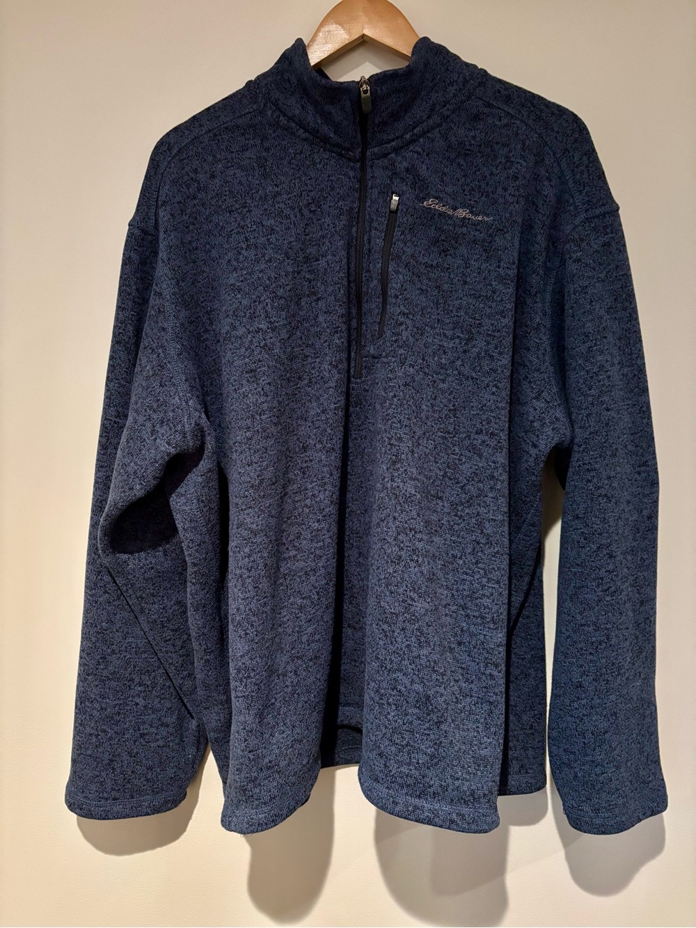 Eddie Bauer Navy Blue Quarter-Zip Fleece | Size 2XL